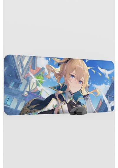 Jean Genshin Impact Anime Gacha V1 - 90x40 Xxl Gaming Mouse Pad Fare Altlığı