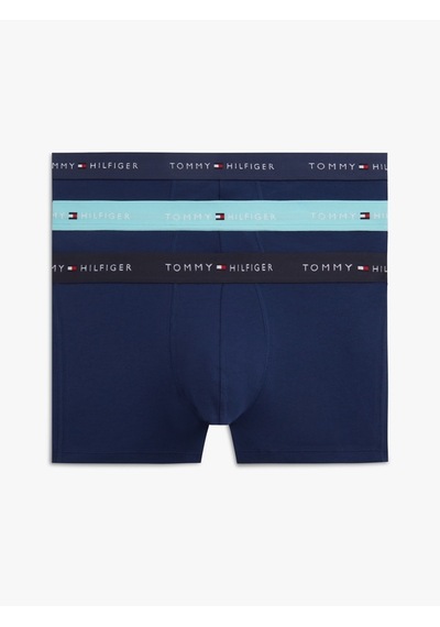 Tommy Hilfiger 3p Trunk Wb Erkek Mavi Boxer - Um0um03890