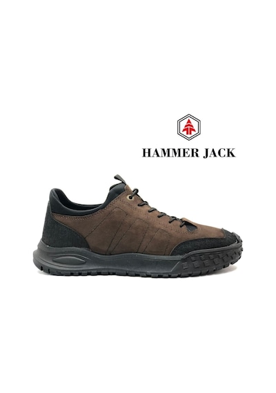 Hammer Jack 102-24805-m Henley Hakiki Deri Casual Erkek Ayakkabı Kahverengi