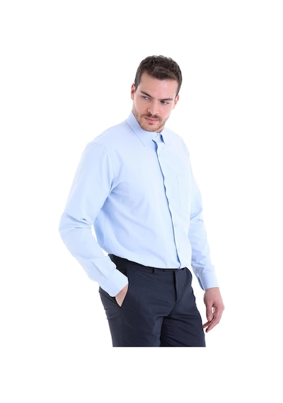 Dormen Classics Regular Fit Geniş Kesim Klasik Yaka Cepli Erkek Gömlek Buz Mavi Dormen Classics Regular Fit Geniş Kesim Klasik Yaka Cepli Erkek Gömlek Buz Mavi