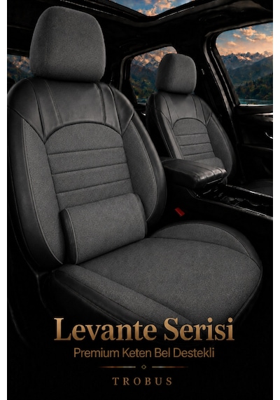 Fiat Tipo 1990-2000 Uyumlu Levante Serisi Füme Oto Koltuk Kılıfı