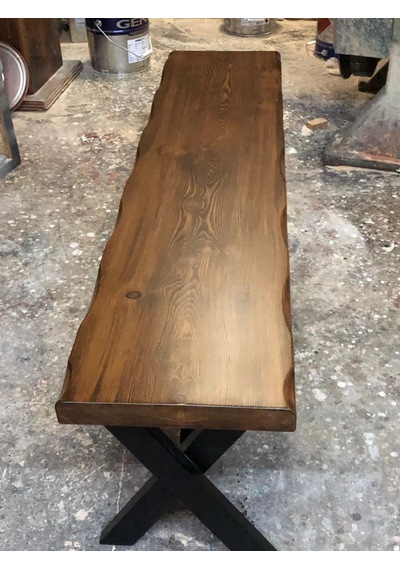 Ceviz Rengi Kütük Bank Ölçüsü 140x35.cm