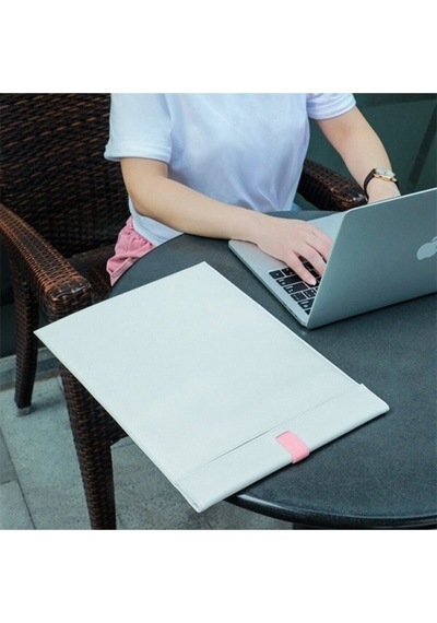 Baseus Lets Go Çift Katmanlı Deri Kılıf Çanta 16 Inch Apple Uyumlu MacBook Del