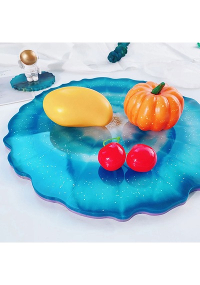 Epoksi Silikon Kalıp Yerli Üretim Güneş Tırtıklı Tepsi Kalıbı 40 Cm