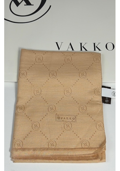 Pamuk İpek Şal - 68 X 200 - 6356 Somon