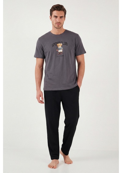Buratti Erkek Pijama Takımı 6096160 Gri Gri