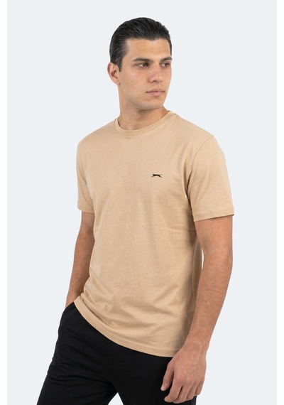 Slazenger Rosalva T Erkek Pamuklu Bej Tişört