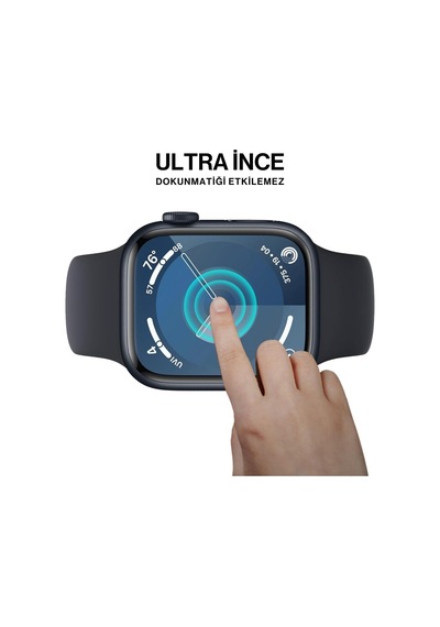 Apple Watch 10. Nesil 46mm Uyumlu 3d Full Ekran Koruyucu Çok Renkli