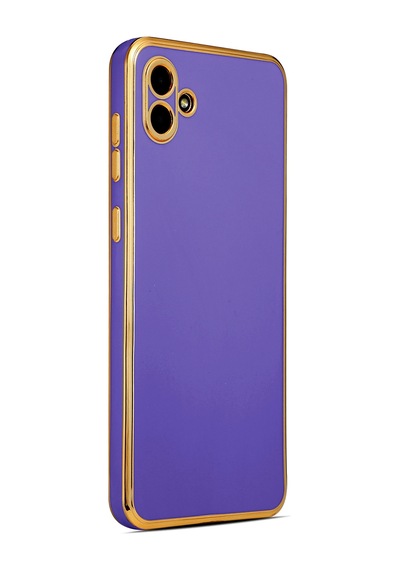 Zore Galaxy Uyumlu A04 Kılıf Bark Kapak - Derin Mor Derin Mor