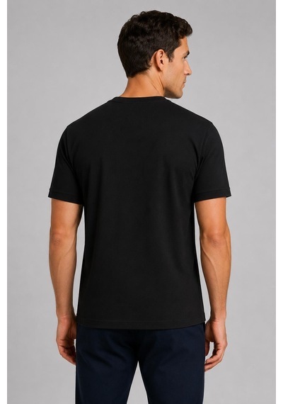 Alexandergardi Yaka Detaylı T-shirt Siyah