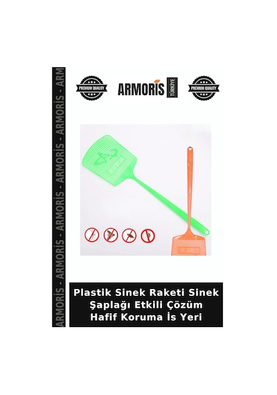Plastik Sinek Raketi Sinek Şaplağı Etkili Çözüm Hafif Koruma İs Yeri