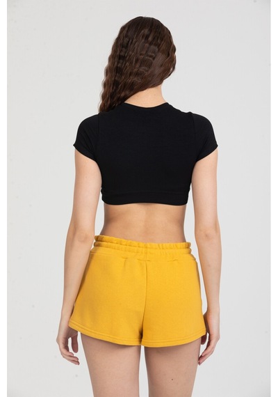 Twenty3 Kadın Beli Lastikli Basic Kısa Cepli Şort 001