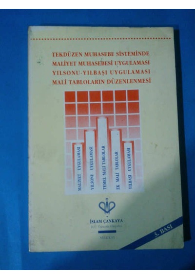 Tek Düzen Muhasebe Sistemin Maliyet Muh.uygulama