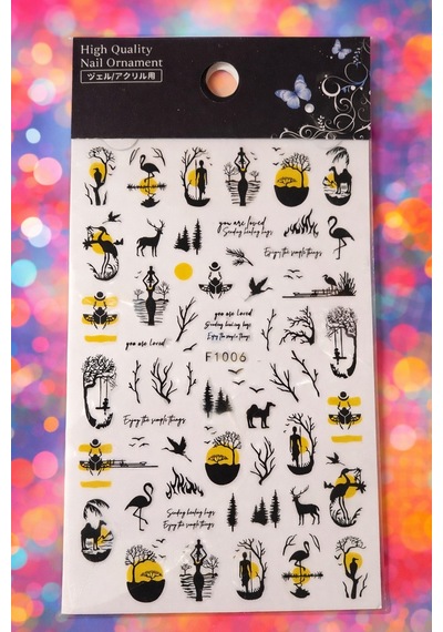 Urban Butterfly & Abstract Nail Art Sticker Series No:10