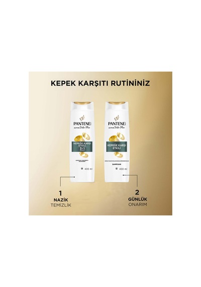 Kepeğe Karşı Etkili Şampuan 400ml X3 Adet Tüm Saç Tipleri