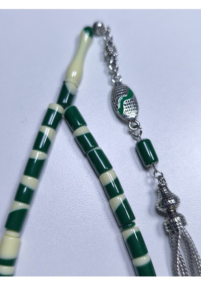 Beyzbol Topu Yeşil Tesbih 7 X 11 Mm