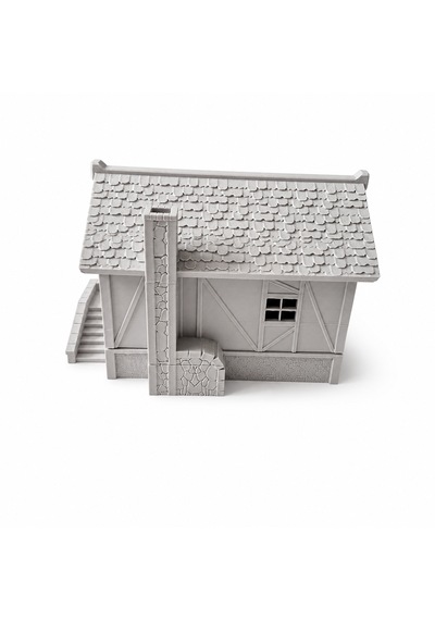3d Maket Ev Boyama Seti 12x10 Cm Dekoratif Minyatür Ev Maketi 6'lı Boya Ve Fırça Hediyeli Hobi Seti