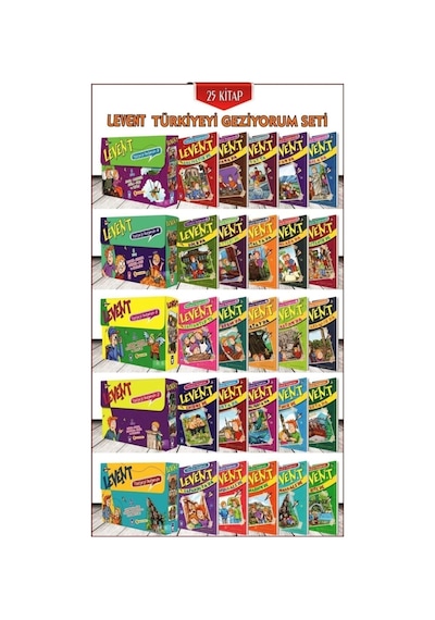 Timaş Levent Türkiye Yi Geziyorum Serisi 5 Li Tam Set 25 Kitap