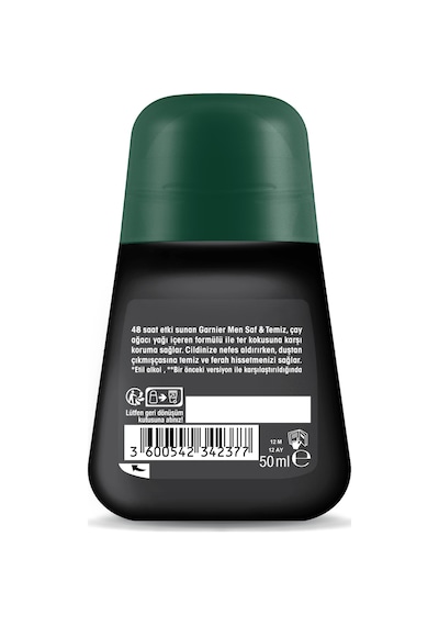 Garnier Men Saf & Temiz Erkek Roll-On Deodorant 50 ML