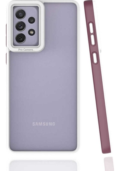 Galaxy A73 Kılıf Zore Mima Kenarları Renkli Silikon Kılıf