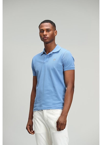 Lufian Erkek Laon Spor Polo Yaka T-Shirt 627111040091 Mavi