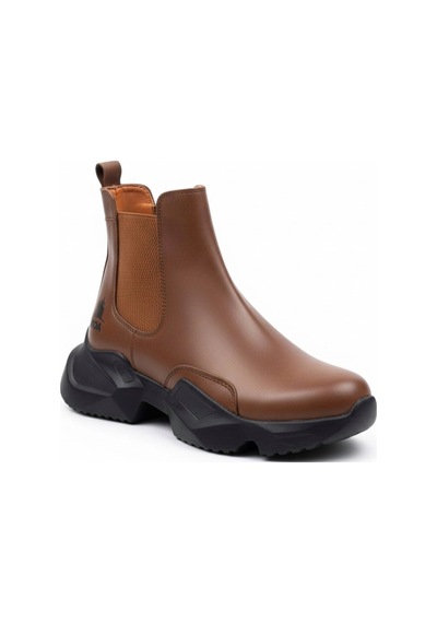 DMR Elegance Ba0444 Bağcıksız Rahat Yüksek Taban Taba Erkek Spor Yarım Bilek Bot Rekli