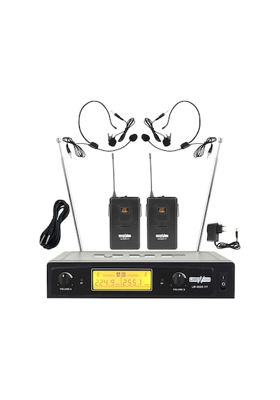Lastvoice Lm-202h Çiftli Telsiz Kablosuz Headset Kulaklık Mikrofon
