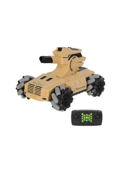 Uzaktan Kumandalı Duman Çıkaran Su Topu Atan Tank Işıklı 24 Cm