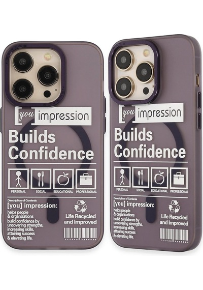 Newface - 876 - Apple iPhone Uyumlu 14 Pro Kılıf Apollo Magneticsafe Desenli Kapak - Apollo Mor - Aconcept - - 6
