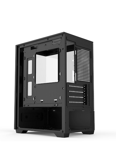 Aktuf Fiero Siyah 3 Rgb Fanlı Temperli Cam Panel Boş M-atx Gaming Oyuncu Bilgisayar Kasası