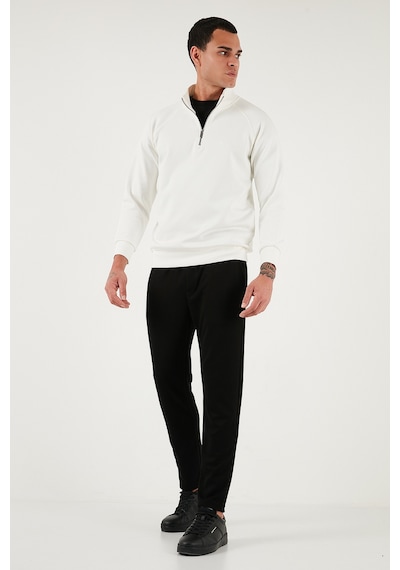 Buratti Regular Fit Belden Bağlamalı Düz Paça Jogger Erkek Pantolon 5908095 Siyah