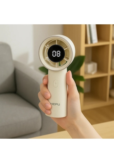 Hp-f17 El Tipi Usb Şarjlı Püskürtmeli Mini Fan Turbo Yüksek Hızlı