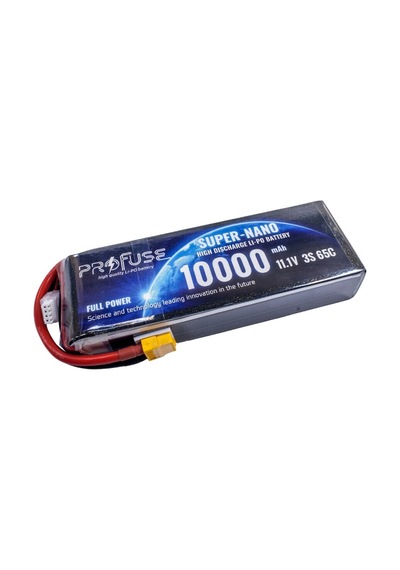 Profuse 3s 11.1v Lipo Li-po Lityum Polimer Batarya - 10000mah, 65c