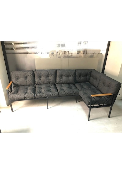 Miami Köşe Koltuk Takımı , 3+2 Balkon-bahçe-kafe-çay Seti-koltuk Takımı-mutfak Köşesi Antrasit Miami Köşe Koltuk Takımı , 3+2 Balkon-bahçe-kafe-çay Seti-koltuk Takımı-mutfak Köşesi Antrasit