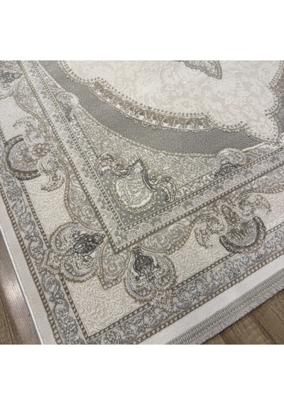 Luxess Halı Roma 1161 Gri Modern Salon Halısı Gri Beyaz