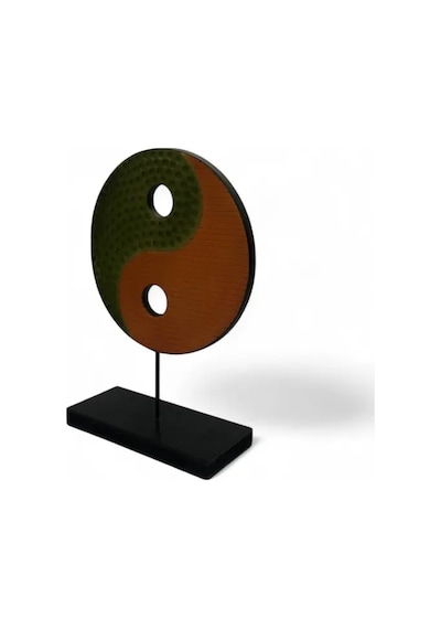 Ying Yang Yeşil Turuncu Ev Dekoru Küçük