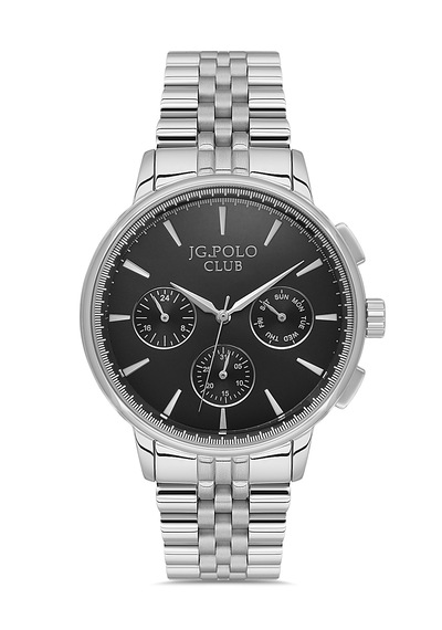 Jg.polo Club Jpc.0126 G11943m.1 Çalışır Fonksiyonlu Erkek Kol Saati. Gümüş