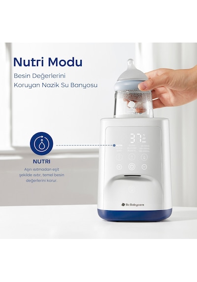 Bc Babycare Gyro Biberon Isıtıcı Buharlı, Nazik Döndürmeli Akıllı Süt Isıtıcı 3 Dakikada Isıtma