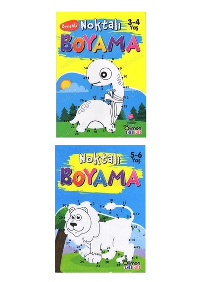 3-4 Ve 5-6 Yaş Noktalı Boyama 2 Kitap