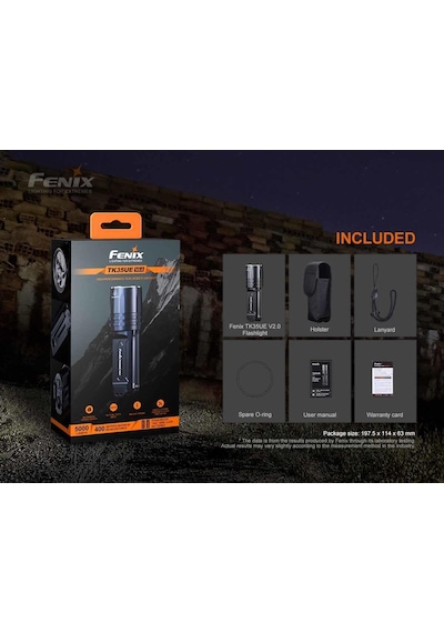 Fenix Tk35 Ue V2.0 5000 Lümen El Feneri-Fenixtk35uev Siyah