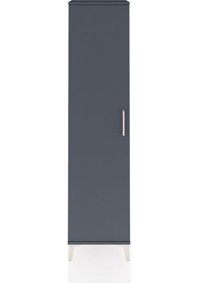 Arges Dolap Tek Raflı Tek Kapaklı Tek Askılı 44x30x182 Antras... Antrasit Arges Dolap Tek Raflı Tek Kapaklı Tek Askılı 44x30x182 Antras... Antrasit
