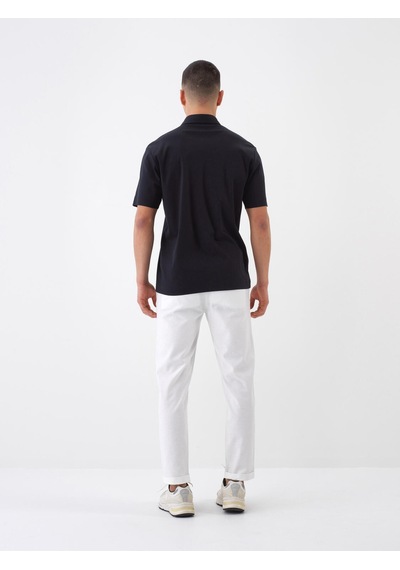 Xint Siyah Pamuk Dokulu Regular Fit Tişört 502275