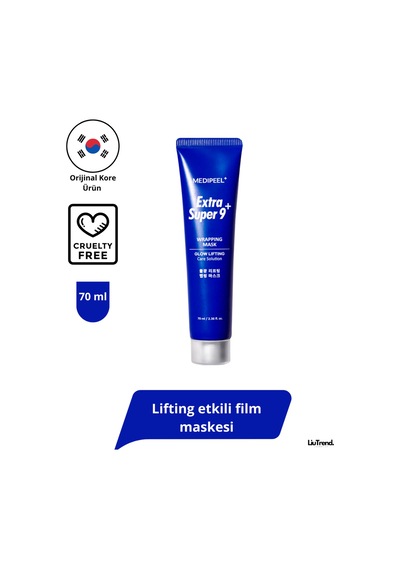Medipeel Extra Super 9 Plus Water Glow Lifting Wrapping Mask 70 Ml Asitli Film Maskesi M0481