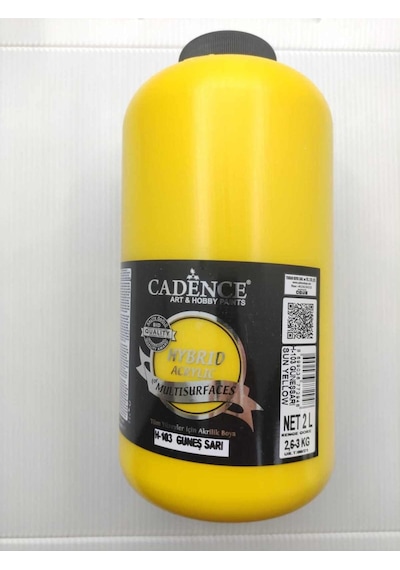 Hybrid Multisurface Akrilik Boya 2000 Ml. H-103 Güneş Sarı