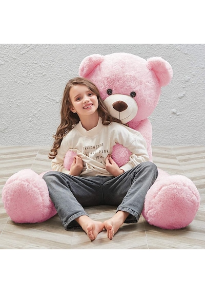 150 Cm Papyonlu Peluş Ayı-Dev Boy. % 100 Yerli - Sevgiliye Özel H Beyaz