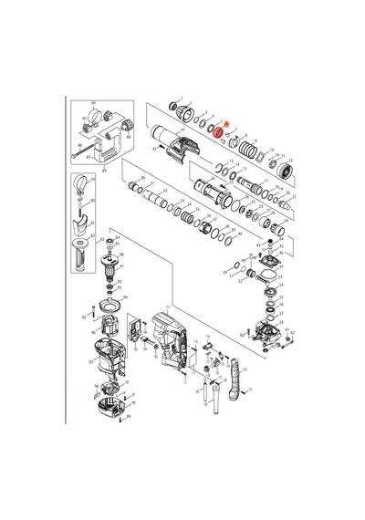Makita HM0870C Kitleme Ringi Ürün Kodu 331659-5