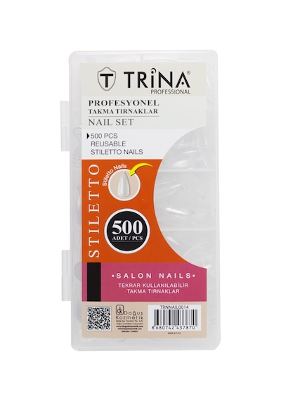 Trina Stiletto Takma Tırnak 500'lü Kutulu Trnnaıl0014