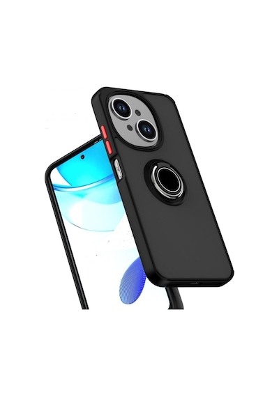 Adige Tecno Spark Go 1 Kılıf Montreal Yüzüklü Arkası Buğulu Siyah