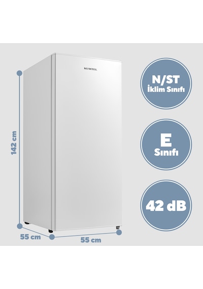 Kumtel HFR-160 160 L 5 Çekmeceli Dikey Derin Dondurucu