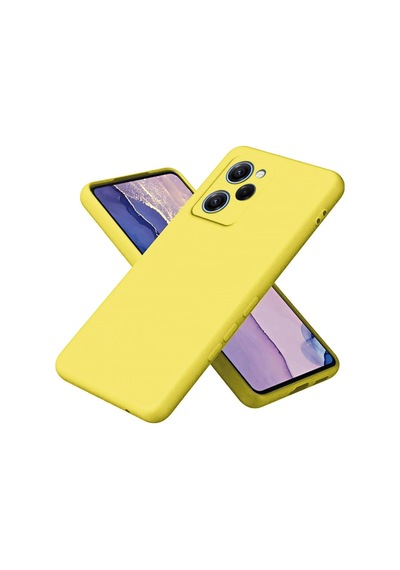 Poco X5 Pro 5g Nano İçi Kadife Silikon - Sarı